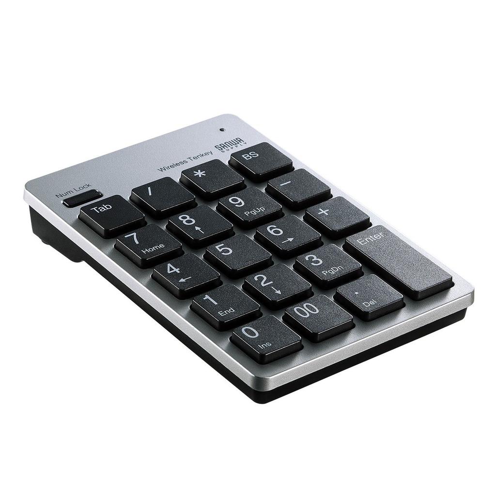 Sanwa Supply Wireless USB Numeric Keypad Silver NT-WL20SV