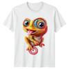 Cute Chameleon Reptile Animals Unisexs TShirt Unisexs Tee Graphic Unisex Top a