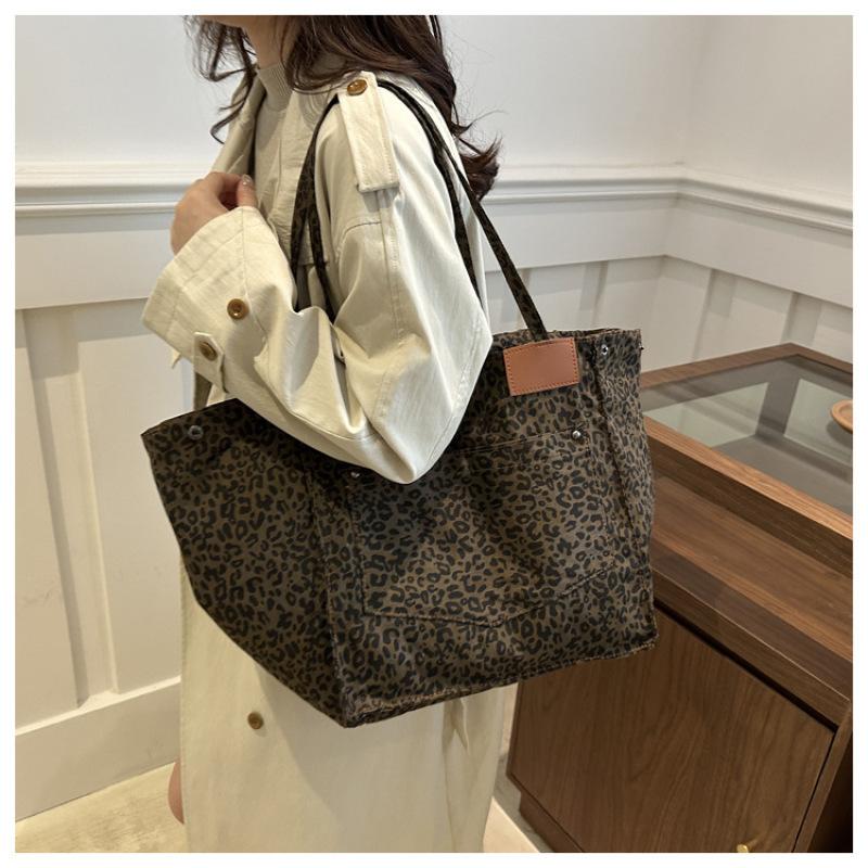 Tooxika Ретро Леопардовая сумка через плечо Новая простая сумка для поездок на работу через подмышку