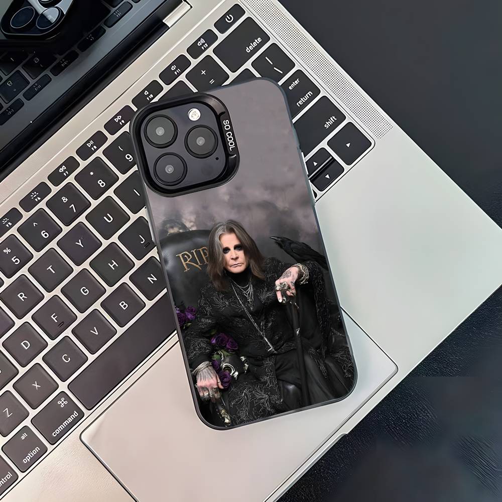 Singer O-Ozzy Osbourne Phone Case For iPhone 16,15,14,13,12,11,Pro,XS,Max,Plus,Mini,SE4,E Black Matte Shockproof Cover