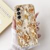 Чехол для Samsung Galaxy A17 SM-A176B Роскошный Цветок с Бантом Мягкий Силикон Ударопрочный Чехол для Samsung A17 4G SM-A175F A 17 Корпус