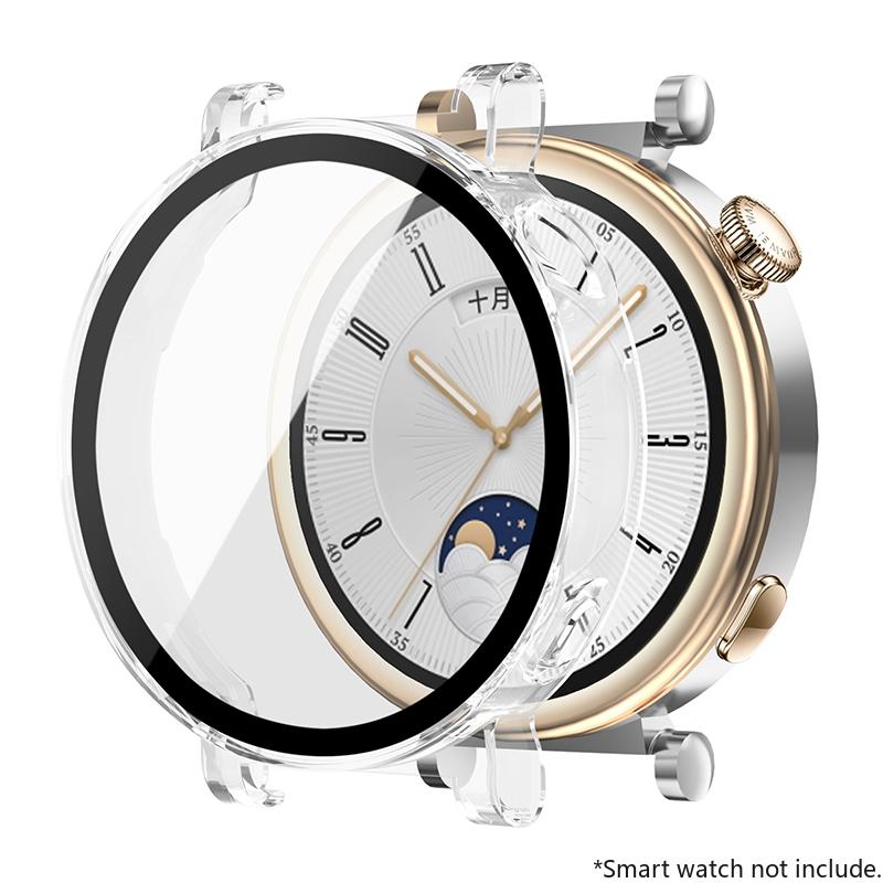 Закаленное Стекло+Чехол Для Huawei Watch GT4 46мм 41мм Полное Покрытие Бампер Защитная Пленка На Экран Чехол Для Huawei Watch GT4 Аксессуары