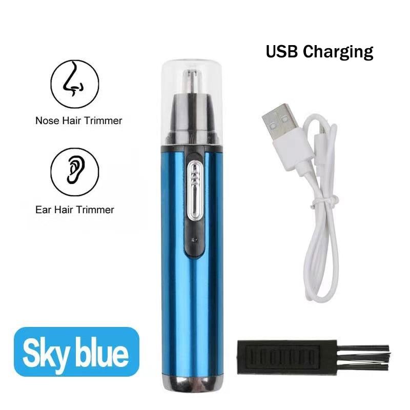 Non-Toxic Electric Nose Hair Clipper Rechargeable Multi Kinetic Shaving Two In One Unisex Fully Automatic Washable Shaving Nose Trimmer