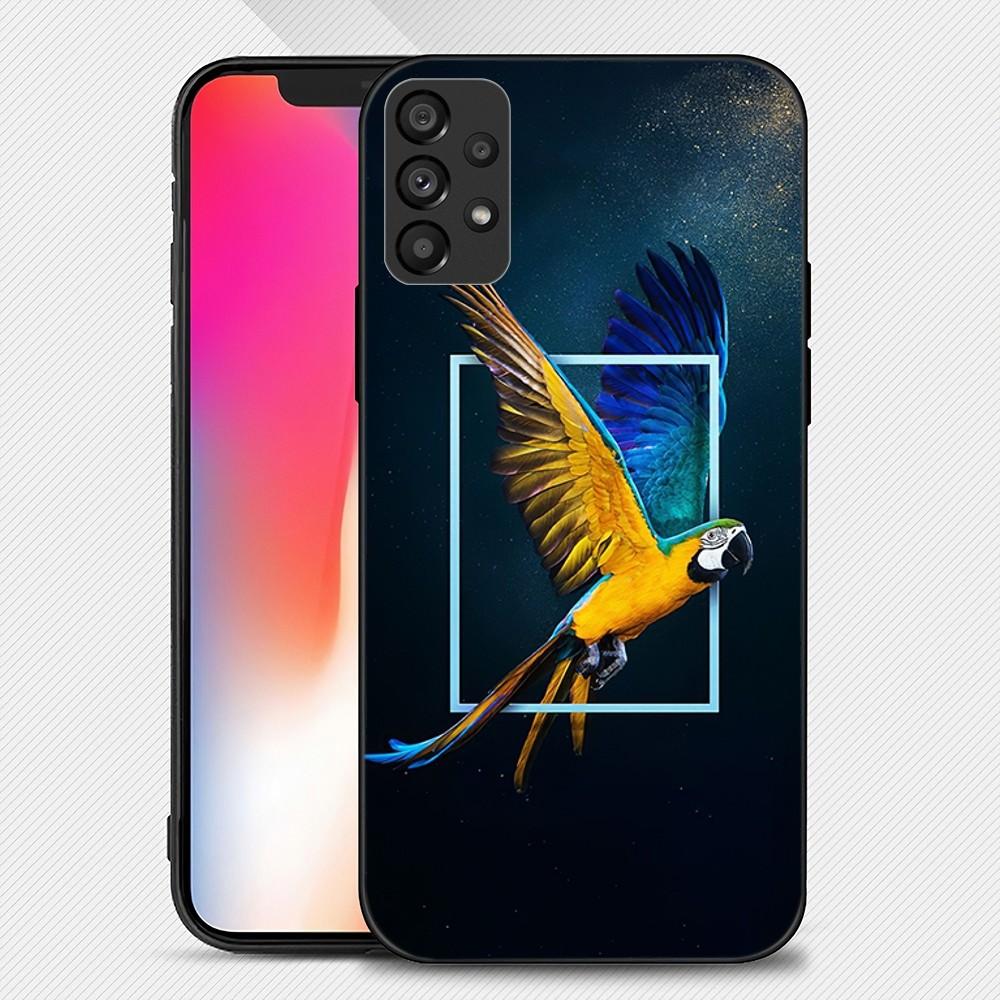 Animal Parrot Phone Case For Samsung Galaxy S22 S23 Ultra S21 S20 FE Plus Note 20 Soft Cover