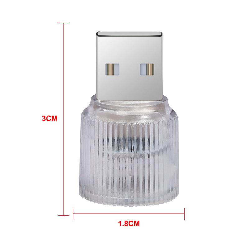 Новая светодиодная USB-лампа для автомобиля, атмосферная подсветка салона для Mitsubishi ASX I200 Outlander Pajero Eclipse Lancer