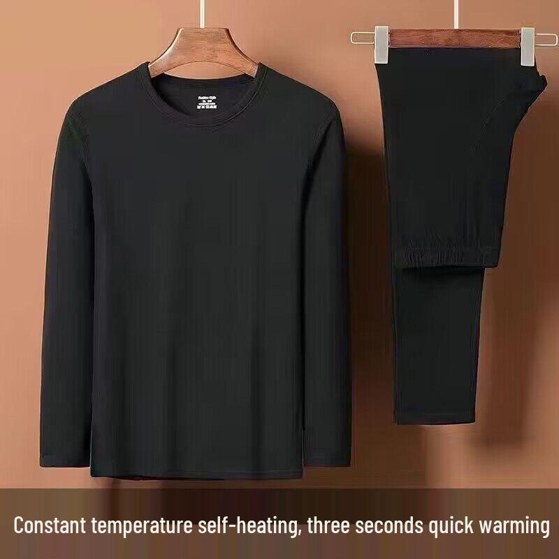 Унисекс Двусторонний Бархатный Теплый Комплект - Идеален для Осени, Зимы и Весны в качестве Уютного Базового Слоя.