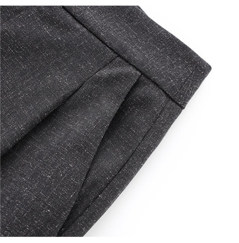 South Oil Модный льняной жилет на шнуровке и комплект брюк широкого кроя