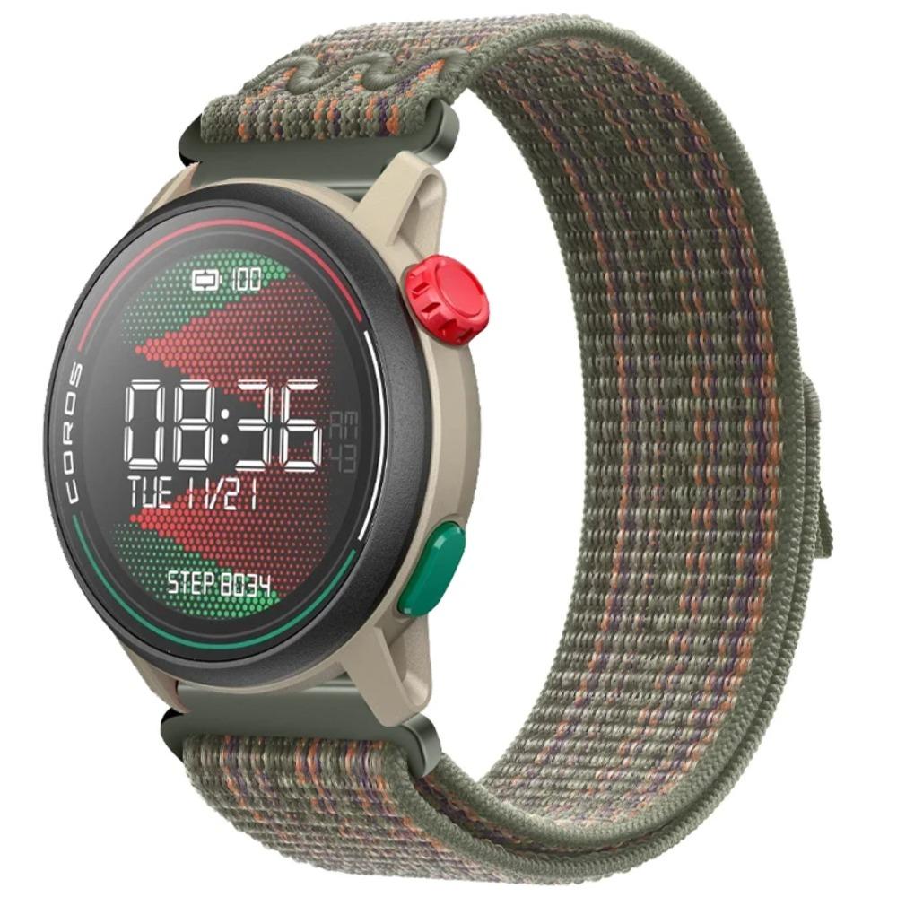Нейлоновый ремешок-петля 22/20 мм Для SUUNTO Vertical 2-1/Race 2-1-S/Run/Ocean Удобный ремешок Для COROS APEX 2-4 42 мм/PACE Pro/3-2
