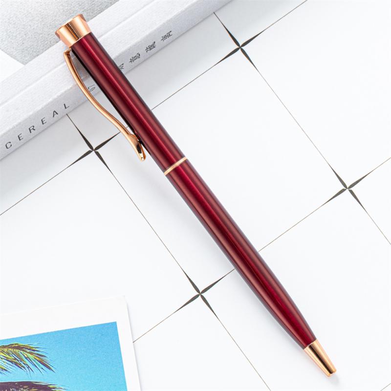 Металлическая шариковая ручка, многоцветная вращающаяся шариковая ручка, пишущий инструмент для школьных канцелярских принадлежностей, офиса