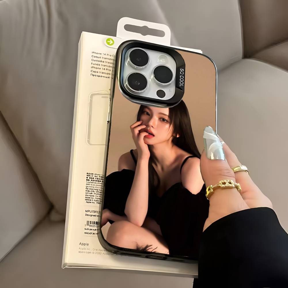Чехол для телефона girl karinas для iPhone 17 17Air 16 15 14 13 12 11 Pro Max Plus Цветной Серебристый