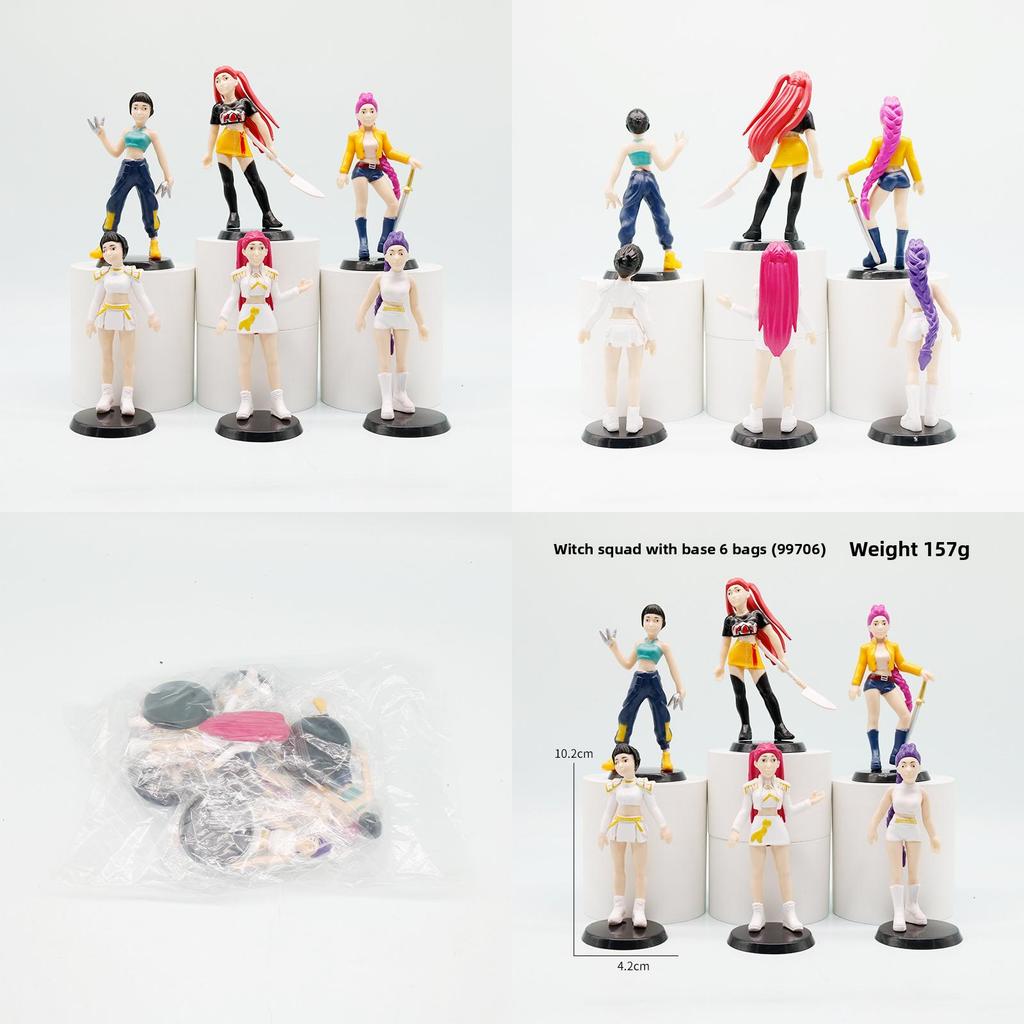 K-pop Истребители демонов ПВХ фигурка с подставкой для декора стола Коллекционный подарок