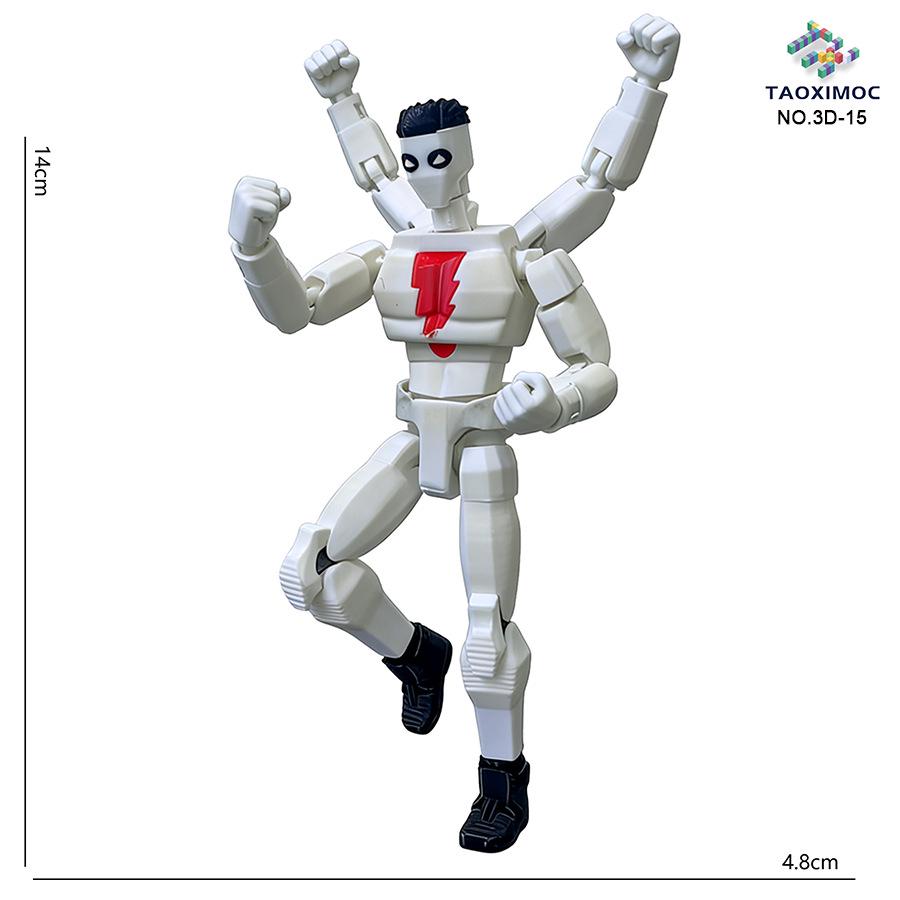 3D-Printed Movable Cartoon Figure Desk Ornament Model