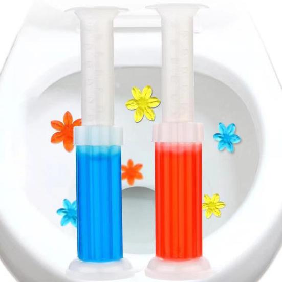 75G Toilet Deodorant Gel Flower Shape Toilet Cleaner Effective Odor Prevention Toilet Freshener for Home Bathroom