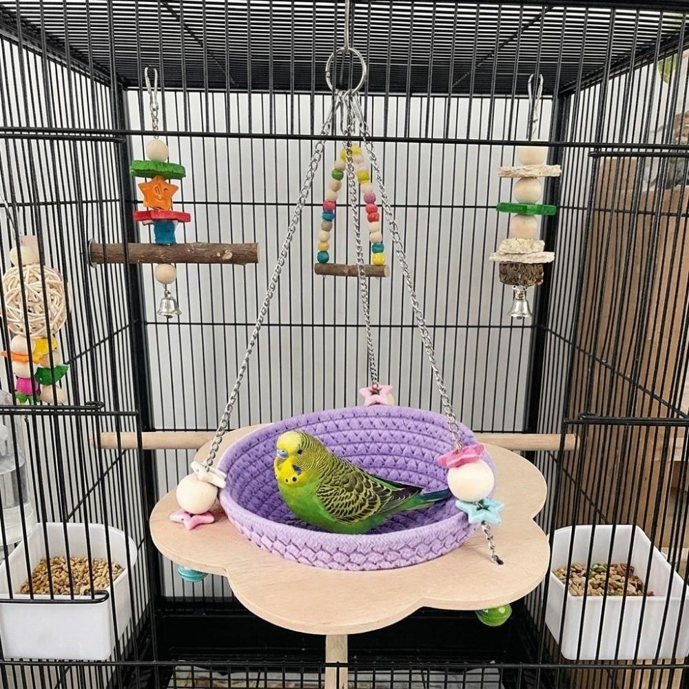 Cozy Woven Bird Nest Round Bird Sleeping Hut Multi-Purpose Hanging Bird Nest  Bird Breeding