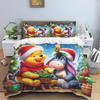 A Set of Pooh Bear Themed Bedding, 3D Digitally Printed, All-season Polyester Duvet Cover and 2 Pillowcases.