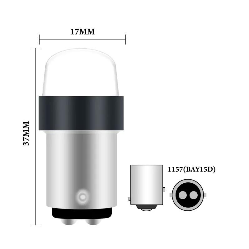 2pcs 1157 Flash led P21/5W BAY15D PY21W 1156 BA15S P21W COB LED Car Strobe Flash Bulb Brake Reverse Daytime Running Signal Light