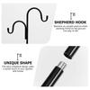 Heavy Duty Shepherd Hook 5 Prong Base Garden Hook Stake Rust-proof Multifunctional Standing Pole Hook for Bird Feeder Lanterns Flower Baskets