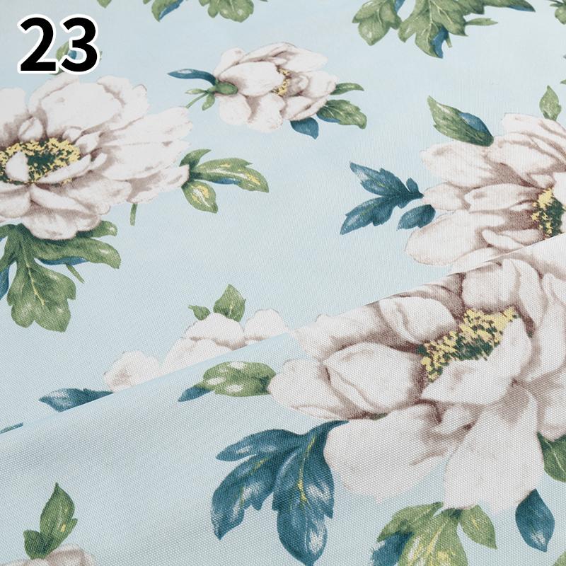 100 см x 145 см Ткань с цветочным принтом в пасторальном стиле, полиэстер, искусственный лен, ткань для самостоятельного изготовления диванной подушки, скатерти, обивки подушек
