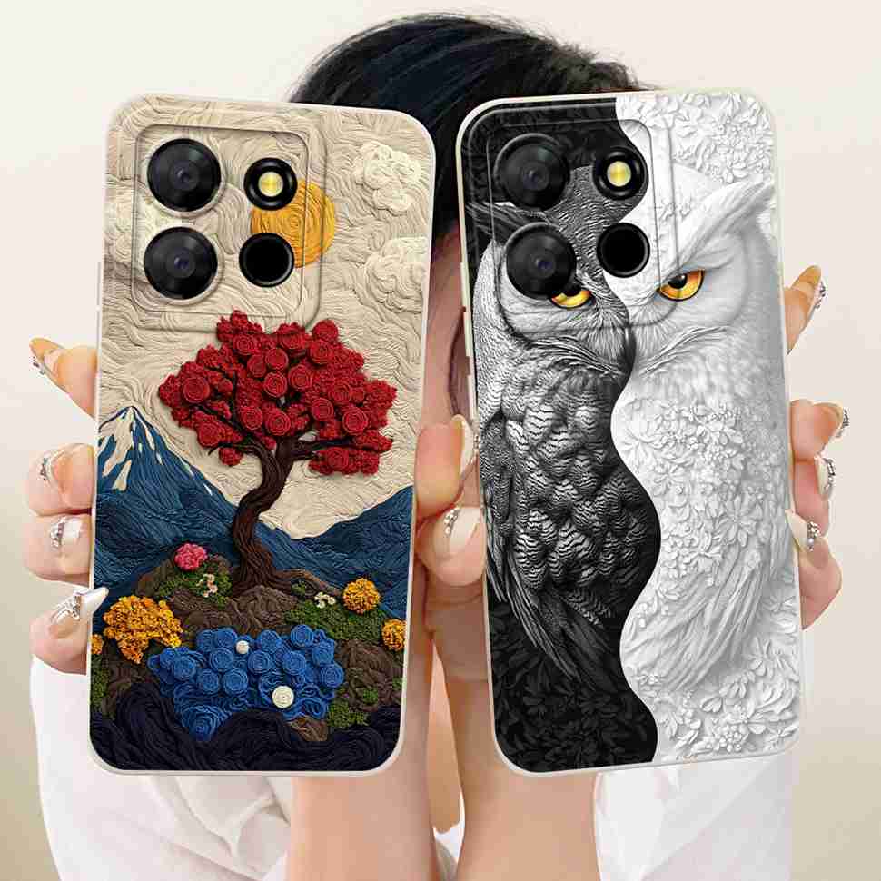 For Infinix Smart 7 Plus Case Beautiful Butterfly Cover For Infinix Smart7 Plus Smart7Plus Silicone Soft Phone Shell Capas 6.6"