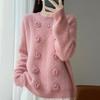 Women Sweater 100% Wool MODERN NEW SAGA O-neck Knit Pullover Thick Winter Jumpers Female Knit Tops
