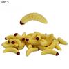 Puntos Sport 50Pcs Freshwater Seawater Fishing Tackle Artificial Worm Soft Baits Fish Lures