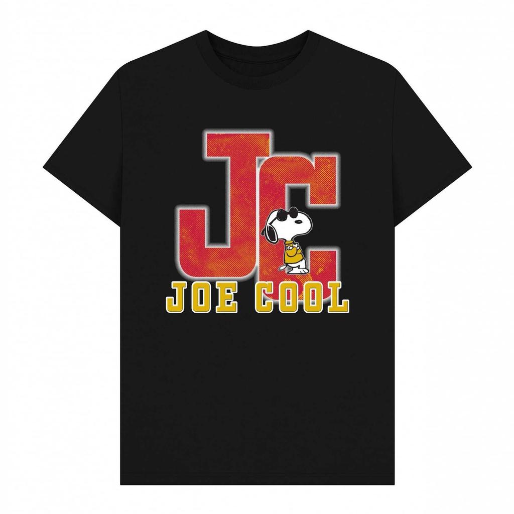 Peanuts Unisex Adult Varsity Joe Cool Snoopy Retro T-Shirt