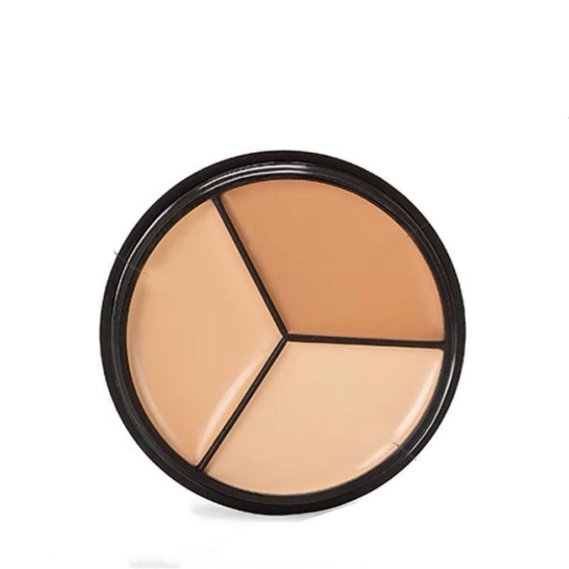 Палитра трехцветных консилеров для точечного покрытия, следов от акне, темных кругов, осветления и контурирования — идеально подходит для визажистов