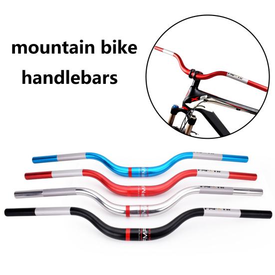 Tough Bike Riser Bar Wear Resistant Aluminium Alloy Radial Curve Design Handlebar for Cycling
