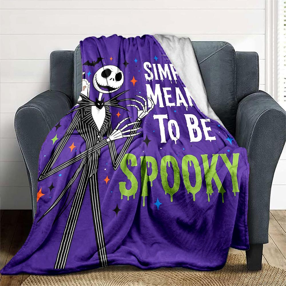 Jack Skellington Blanket Soft Warm Cozy Suitable for Picnics Bed Couch for All Seasons Modern Style Unique Gift for Family and Friends Camping