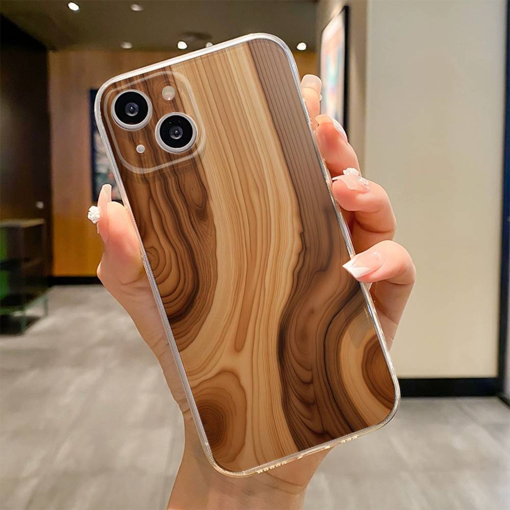Чехол из натурального дерева для iPhone 17 16e 16 15 14 13 12 11mini Pro Max X XR XSMAX 8 7 Air Plus Мягкий чехол