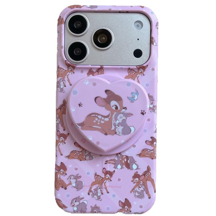 Милый Чехол для iPhone 17/16 Pro Max/15 Pro с Магнитом, с Изображением Оленя и Кролика, для Женщин