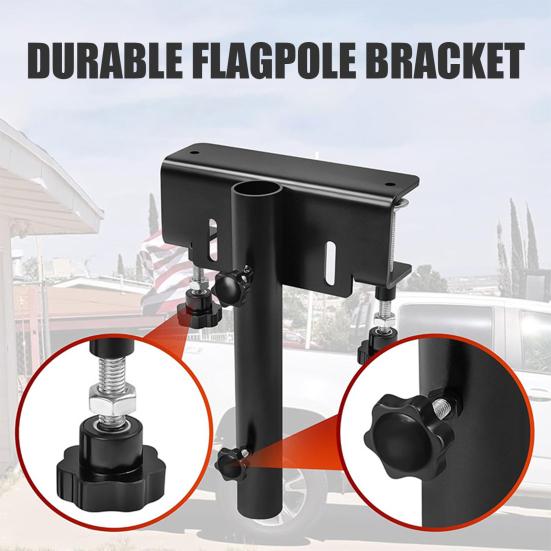Кронштейн для крепления флагштока на грузовике, не требующий сверления, диаметр до 1,2 дюйма