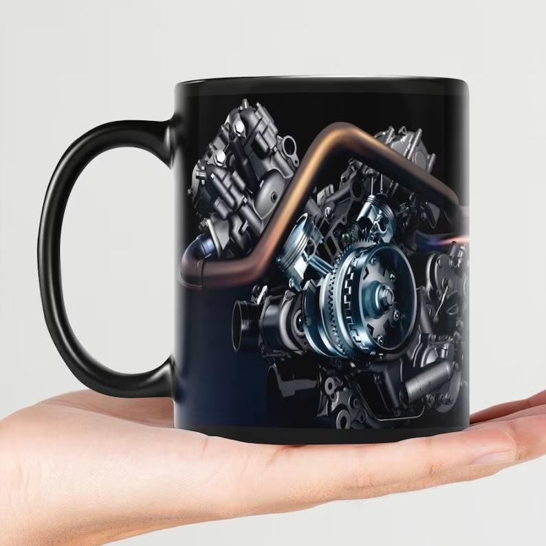 Mechanic Engine Mechanic Engine Engine Ceramic Coffee Mug Water Cup Car Motorcycle
