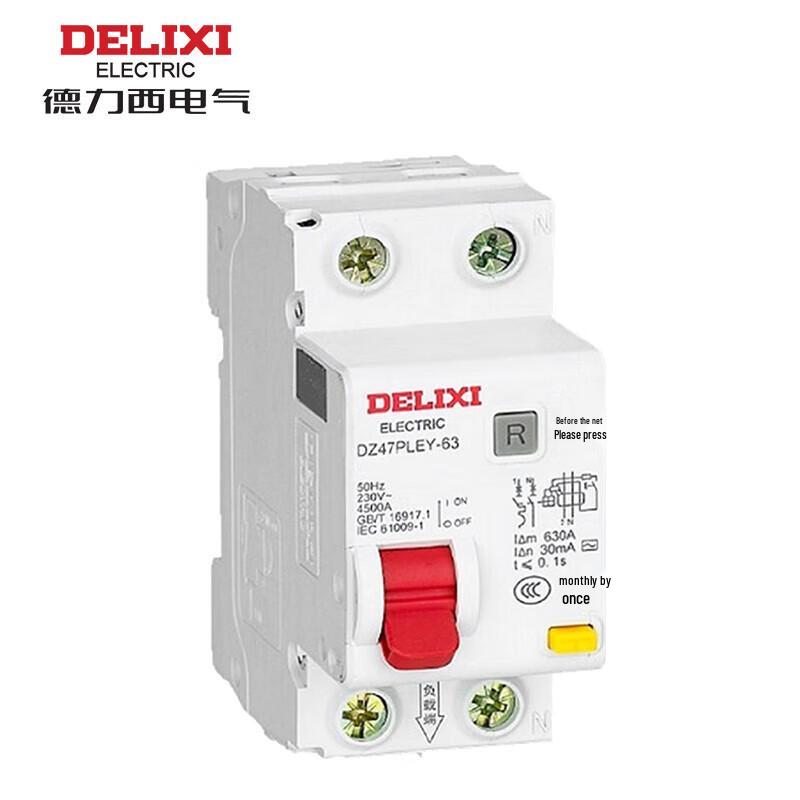 DELIXI DZ47PLEY-63 1P+N Residual Current Device