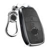 PELKERDRMercedesBenz Benz Key Case Metal + Leather A Class B Class C Class E Class S Class CLS Coupe New CLAGLCGLEG Class Electric Key Smart Key
