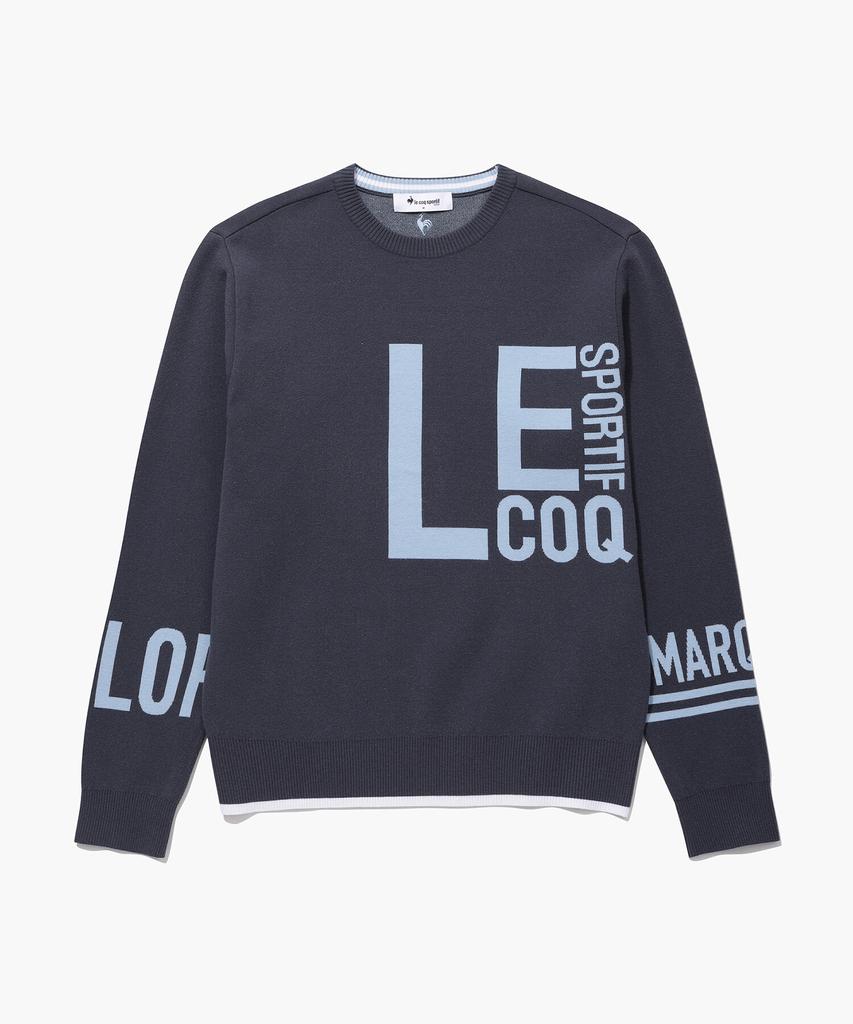 Мужской свитер LECOQ GOLF с контрастной отделкой (Gq121Mkp12)