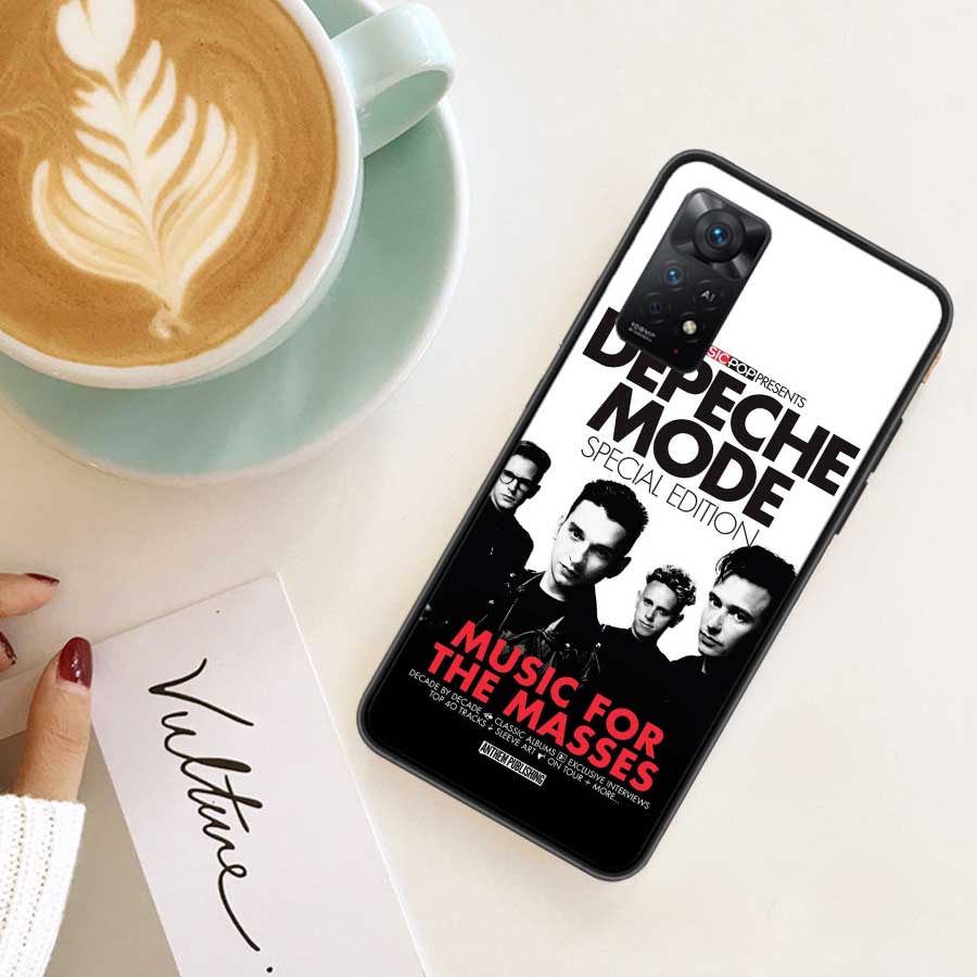 Чехол для телефона Rock Band Depeches Modes Для Redmi 13 14C 12 12C Note 14S 14 Pro Plus 10 10A 10C 9 9A 9C 9T 8 8A 7 7A TPU Прозрачный чехол