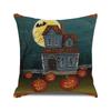 Halloween Horror Pumpkin Print Pattern Cushion Cover Home Living Room Sofa Decoration Throw Pillow Cover 45x45cm