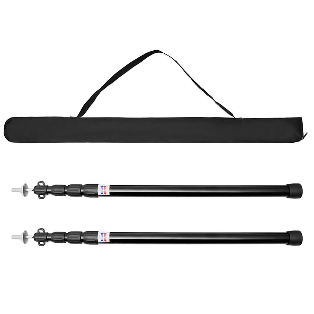 Утолщенный столб для палатки из алюминиевого сплава, регулируемые опорные стержни для палатки, пляжное укрытие, брезент, навес