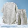 Большой размер 4XL-10XL Летний Повседневный Комплект из 2 предметов Мужские Футболки с Коротким Рукавом Комплекты с Свободными Шортами