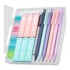 Набор из 6 механических карандашей Four Candies Pastel, 0,5 мм и 0,7 мм, Плавное письмо, Сменные стержни HB (360 шт.), Ластики, Милые Конфетные Цвета, Треугольные