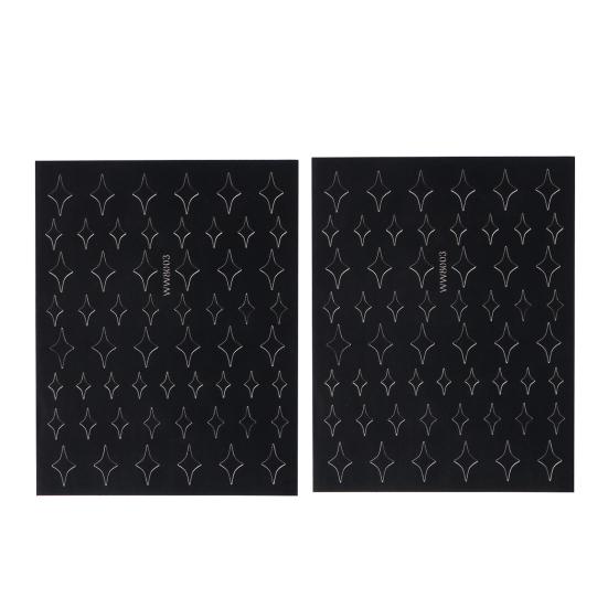 Изысканные наклейки для ногтей со звездами, сказочная мода, долговечность