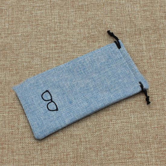 Vogue Metal Linen Glasses Organizer Box Protective Bag Portable Hard Shell Case