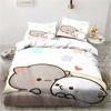 3d Printing Cartoon Bubu Dudu Bedding Set Three-piece Set Anime Adult Kid Bedroom Duvet Cover Sets Home Textiles Birthday Gifts