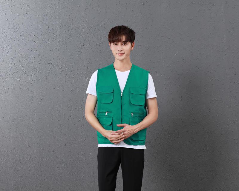 Волонтерский жилет с несколькими карманами и логотипом на заказ для общественных и фотографических мероприятий