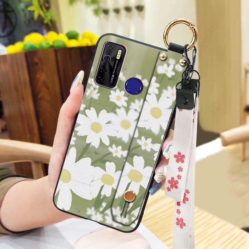 Durable Back Cover Phone Case For Tecno Camon15/15Air/16S/KD7H/CD6/CD7/Spark5/5Pro Dirt-resistant Kickstand Oil Painting