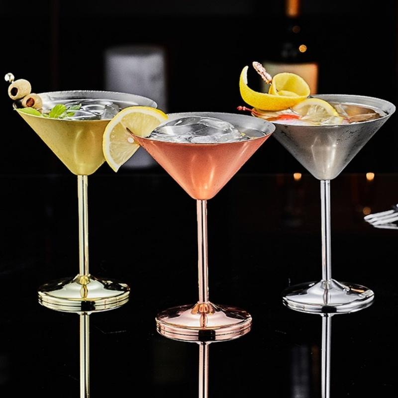 Agave Glasses Personalized Metal Cocktail Cup Liquor Wine Goblet Juice Tumbler Bar Party Wedding Restaurant Home Drinkware Cup