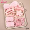 27Pcs Spa Headband Wristband Set with Hair Clips Hair Ties for Washing Face Skin Care Hair Accessories for Women Shower Gifts
