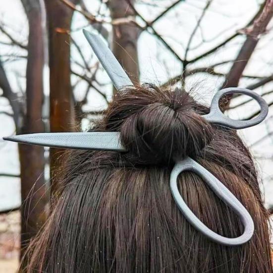 1 набор Палочка для волос в форме ножниц Женские металлические заколки для волос Прически