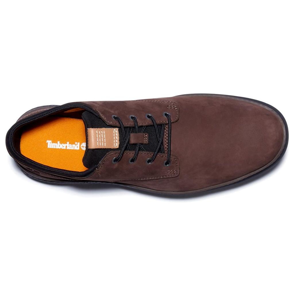 Timberland Cross Mark Comfortable Durable Low Top Casual Leather Shoes Men Shoes Dark-Brown A2N27